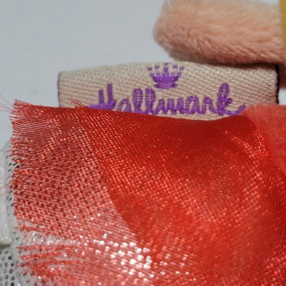 Hallmark Itty Bitty Holiday Barbie 4 inch Plush Red Dress Blonde Stuffed Animal - Picture 4 of 7